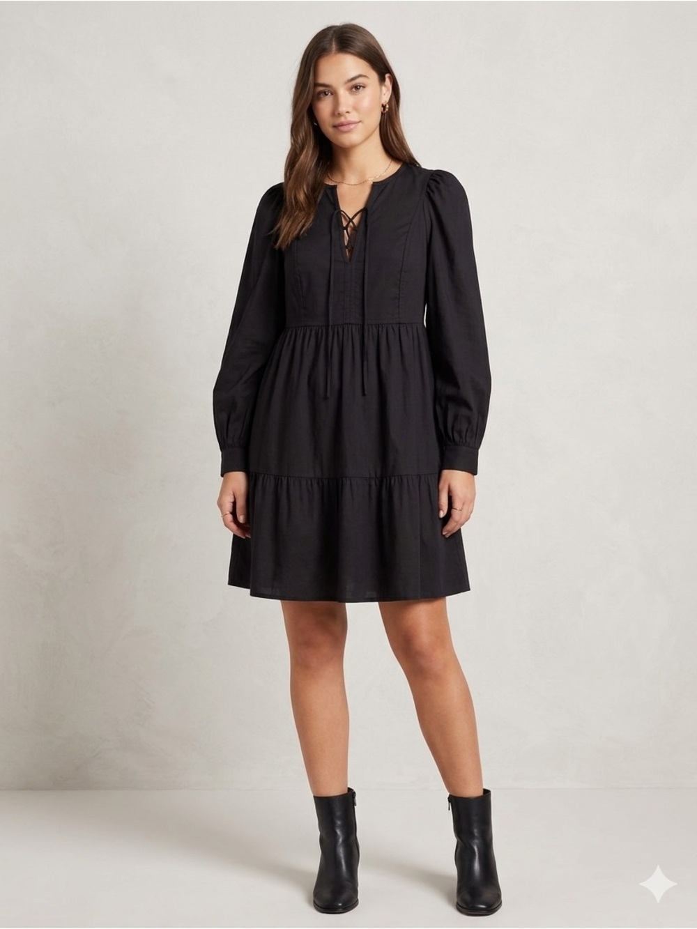 NWT Old Navy Black Long Sleeve Dress